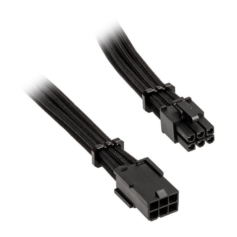 BitFenix Alchemy 6-Pin-PCIe-Verlängerungskabel, 45cm, sleeved - schwarz