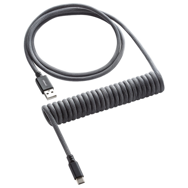 CableMod Classic Coiled Keyboard Cable USB-C zu USB Typ A, Carbon Grey - 150cm