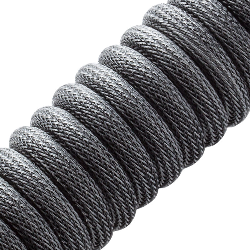 CableMod Classic Coiled Keyboard Cable USB-C zu USB Typ A, Carbon Grey - 150cm