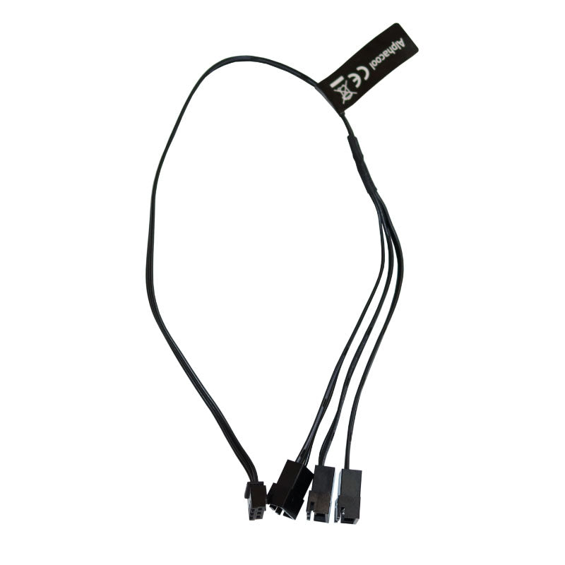 Alphacool Digital RGB LED Y-Kabel 3-fach mit JST-Stecker, schwarz - 30cm