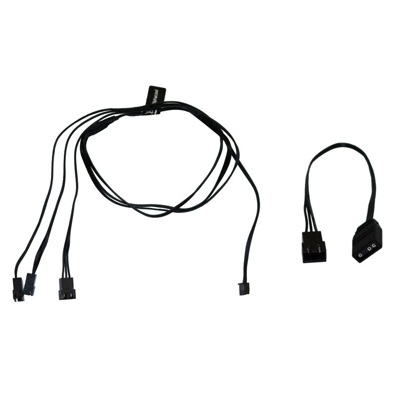 Alphacool Digital RGB LED Y-Kabel 3-fach mit JST-Stecker, schwarz - 60cm