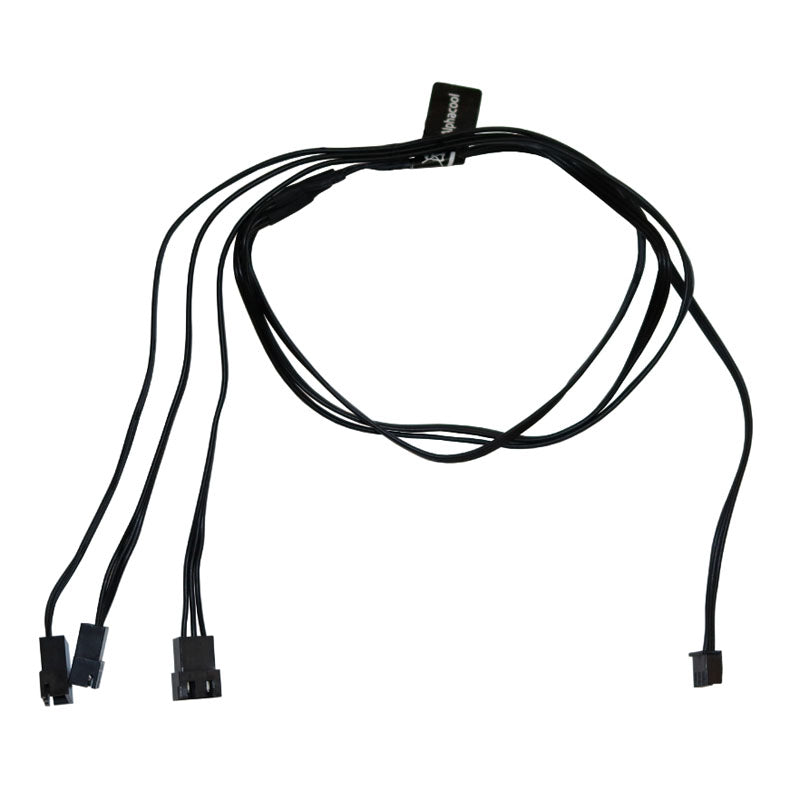 Alphacool Digital RGB LED Y-Kabel 3-fach mit JST-Stecker, schwarz - 60cm