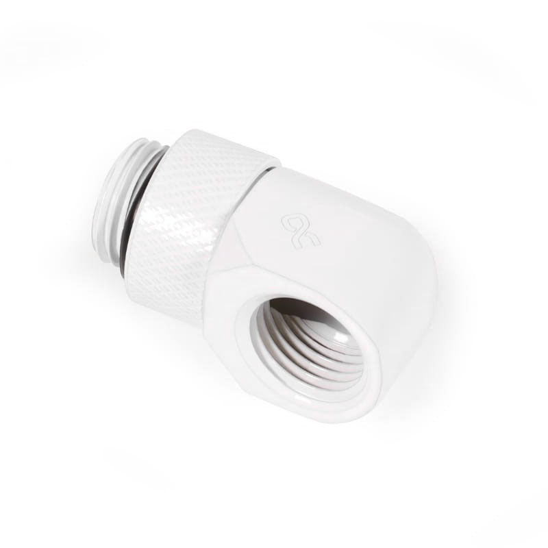 Alphacool Eiszapfen L-Verbinder drehbar G1/4 AG auf G1/4 IG - 4 Stück weiß