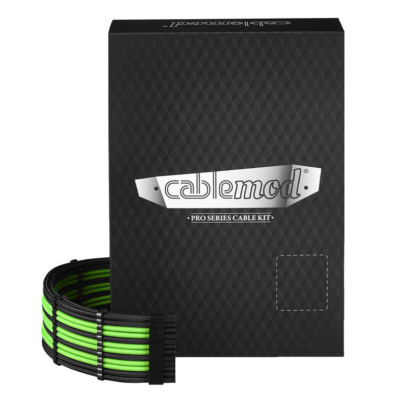 CableMod C-Series PRO ModMesh Cable Kit für Corsair AXi/HXi/RM (Yellow Label) - schwarz/hellgrün