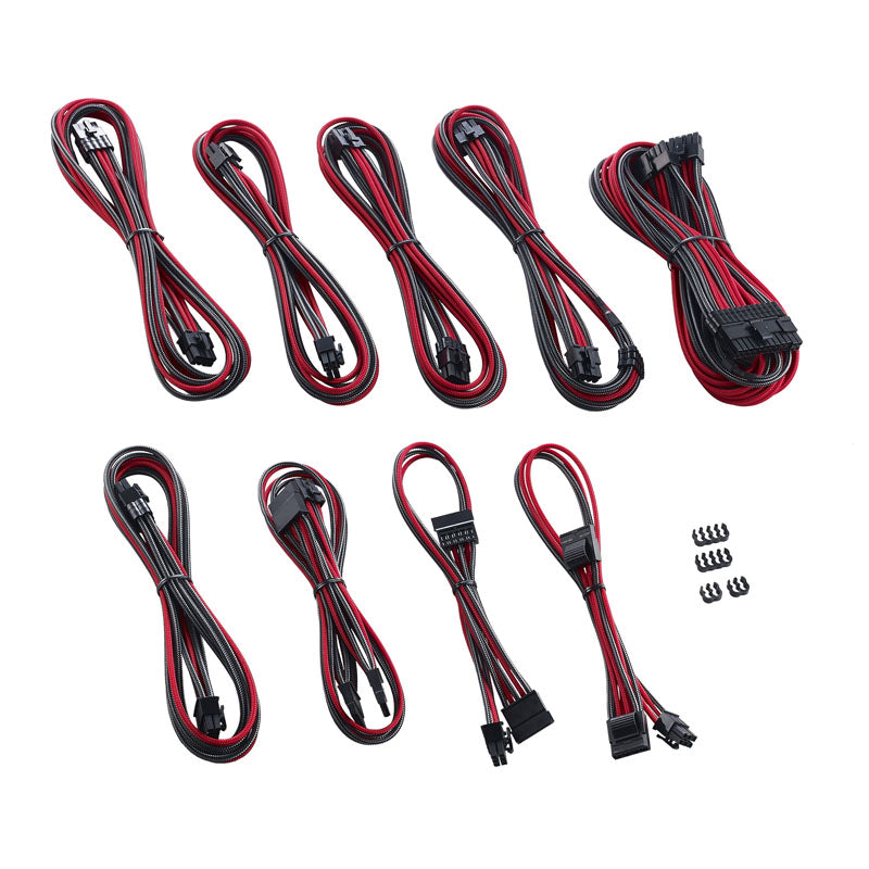 CableMod C-Series PRO ModMesh Cable Kit für Corsair AXi/HXi/RM (Yellow Label) - carbon/rot