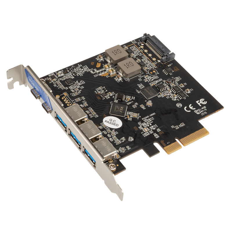 Akasa Adapterkarte, 2x USB 3.1 Typ C, 3x USB 3.1 Typ A, 10GBps