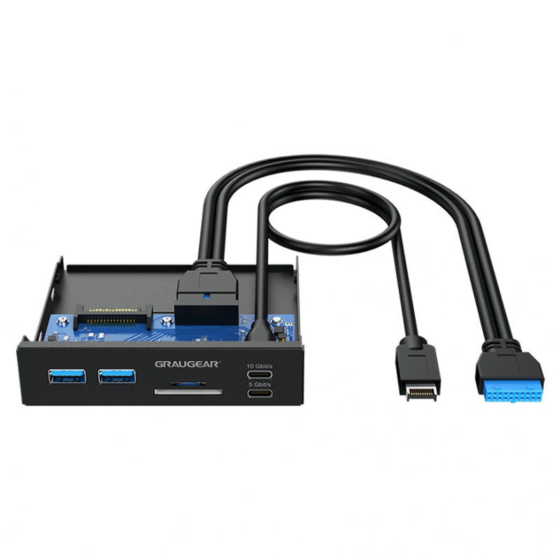 Graugear Multi Frontblende mit USB Hub + Kartenleser