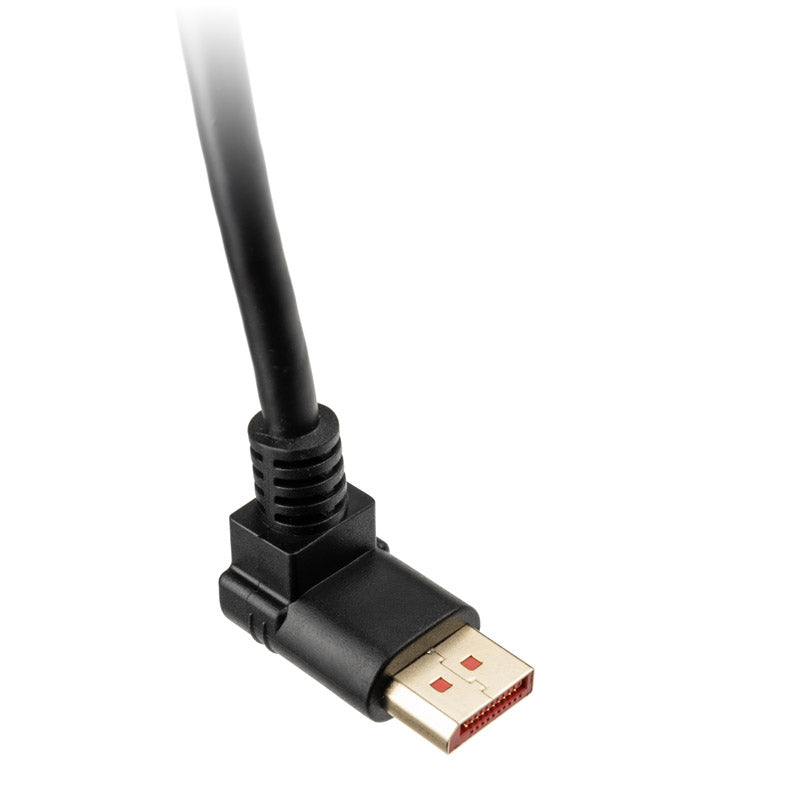 InLine 8K (UHD-2) DisplayPort Kabel, nach unten gewinkelt, schwarz - 3m