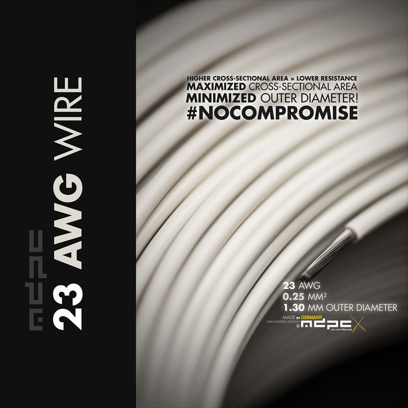 MDPC-X Schaltlitze 23-AWG Creme-White, 1m
