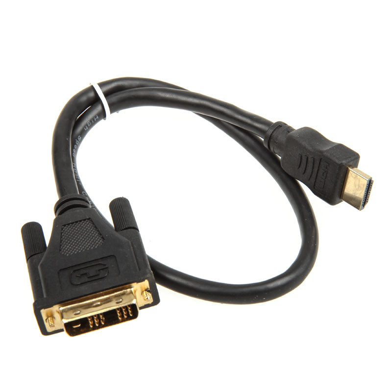 InLine HDMI zu DVI Adapter Kabel High Speed, schwarz - 0,5m