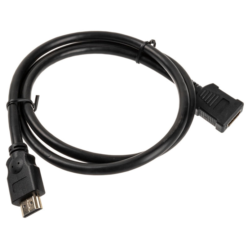 InLine HDMI Verlängerung Stecker / Buchse, schwarz - 1m