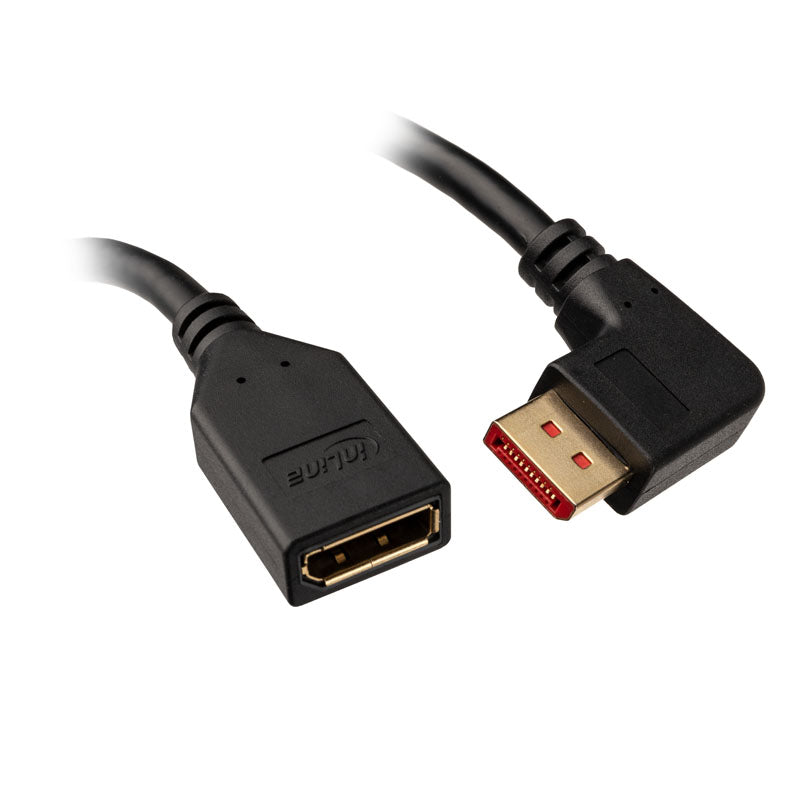 InLine DisplayPort Adapterkabel, 8K4K, rechts gewinkelt - 0,15m