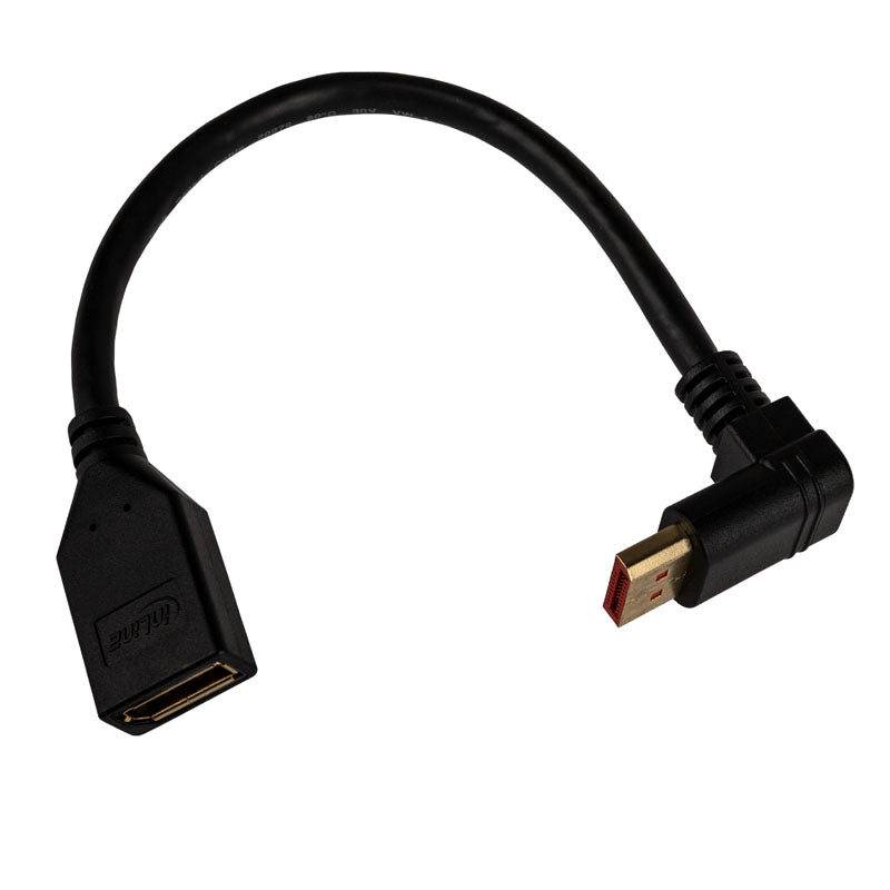 InLine DisplayPort Adapterkabel, 8K4K, nach oben gewinkelt - 0,15m