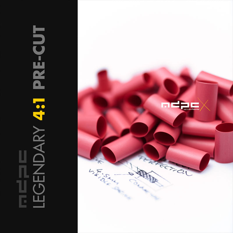 MDPC-X Pre-Cut Schrumpfschlauch 4:1 Small - Light-Red, 50 Stück