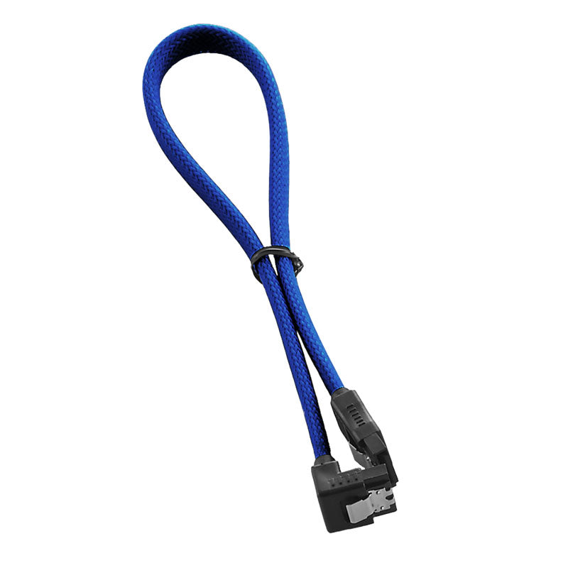 CableMod ModMesh Right Angle SATA 3 Cable 30cm - blau