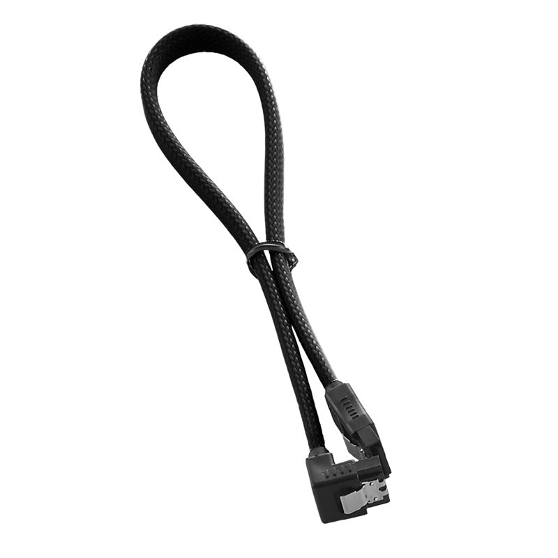 CableMod ModMesh Right Angle SATA 3 Cable 30cm - schwarz