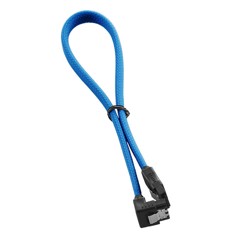 CableMod ModMesh Right Angle SATA 3 Cable 30cm - hellblau