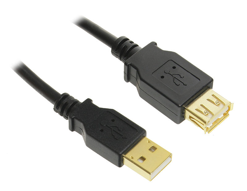 InLine USB 2.0 Verlängerung, vergoldete Kontakte - 2m