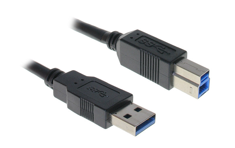 InLine USB 3.0 Kabel, A auf B, schwarz - 3m