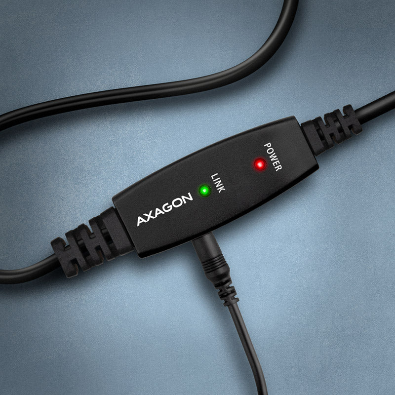 AXAGON ADR-210B aktives USB 2.0 Verbindungskabel, USB-A auf USB-B - 10m