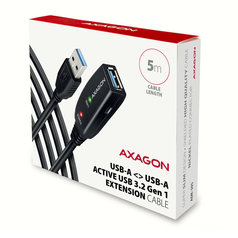 AXAGON ADR-305 USB 3.2 Gen 1 Verlängerungskabel, aktiv - 5m