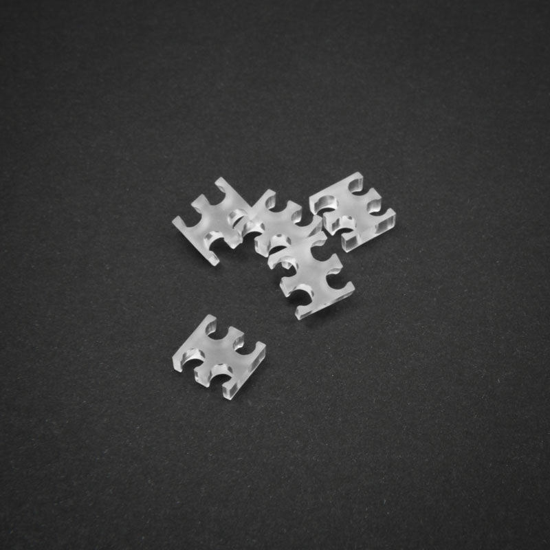 King Mod Service 4-Slot Kabelkamm 4mm groß - klar - 5er Set