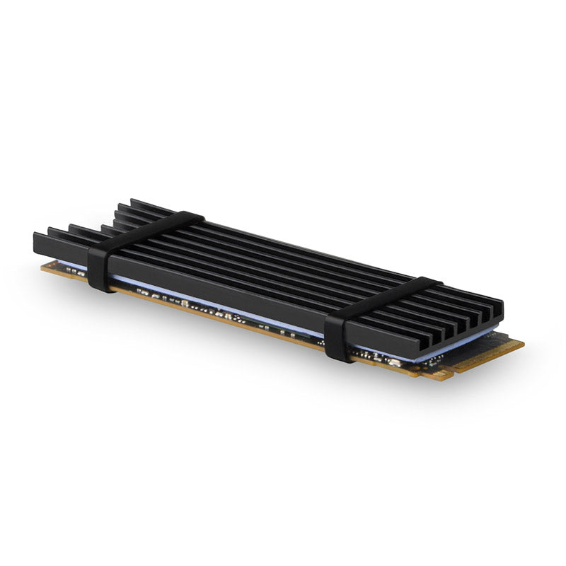 AXAGON CLR-M2L3 passiver M.2-SSD-Kühlkörper - 2280, 3 mm Höhe, Aluminium, schwarz