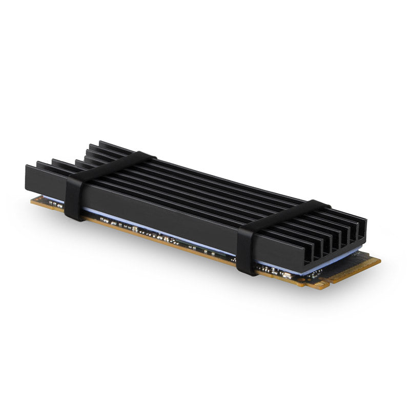 AXAGON CLR-M2L6 passiver M.2-SSD-Kühlkörper - 2280, 6 mm Höhe, Aluminium, schwarz