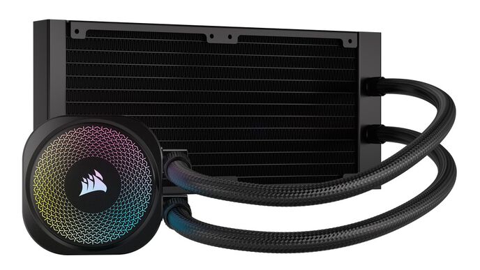 Corsair iCUE LINK Titan 240 RX RGB Komplett-Wasserkühlung - 240 mm, schwarz
