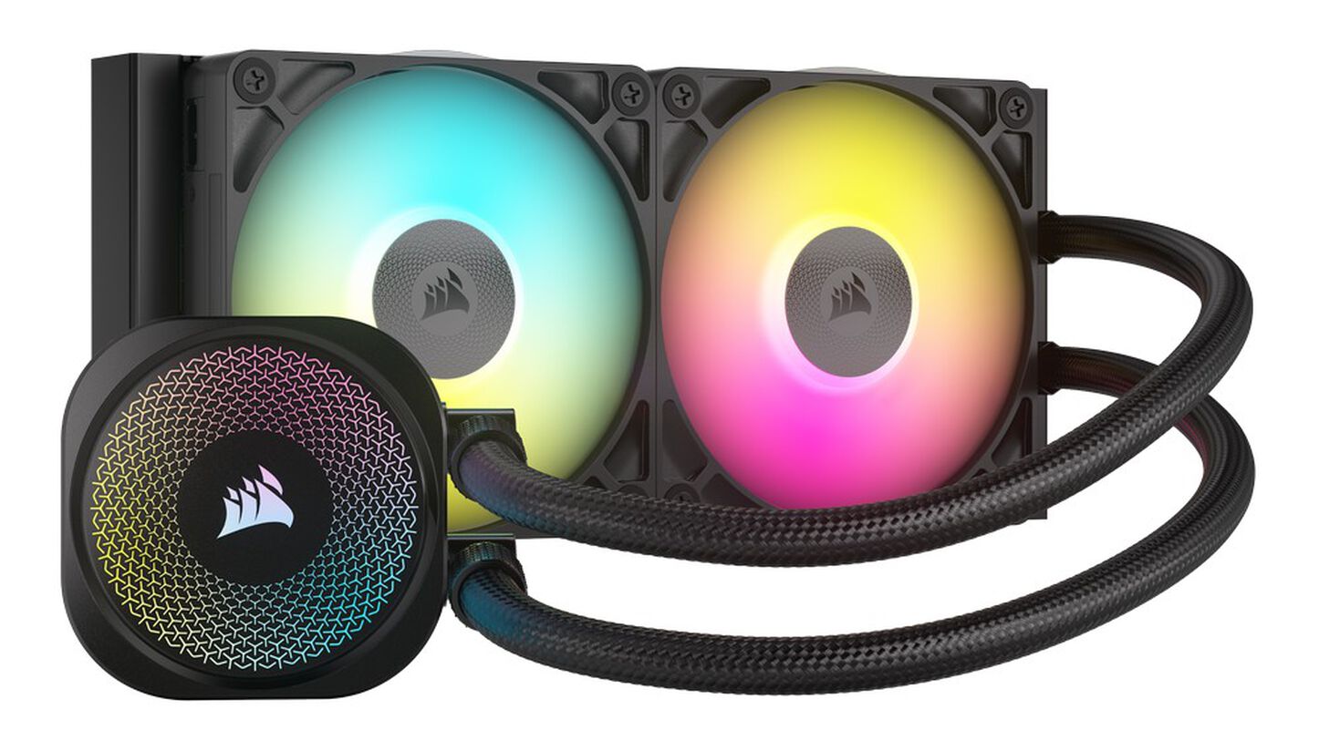 Corsair iCUE LINK Titan 240 RX RGB Komplett-Wasserkühlung - 240 mm, schwarz