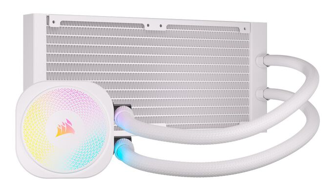 Corsair iCUE LINK Titan 240 RX RGB Komplett-Wasserkühlung - 240 mm, weiß