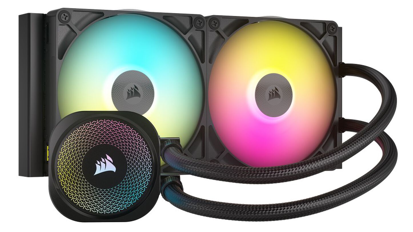 Corsair iCUE LINK Titan 280 RX RGB Komplett-Wasserkühlung - 280 mm, schwarz