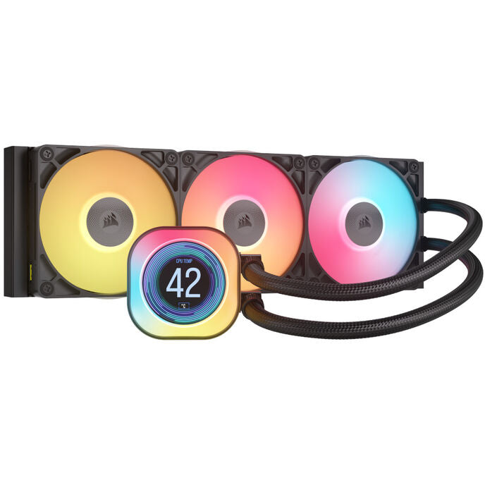 Corsair iCUE LINK Titan 360 RX LCD RGB Komplett-Wasserkühlung - 360 mm, schwarz