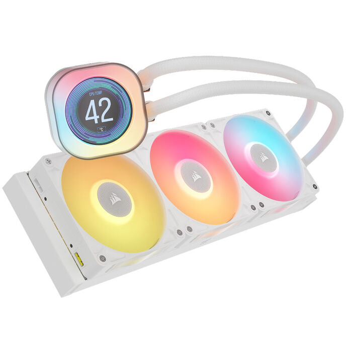 Corsair iCUE LINK Titan 360 RX LCD RGB Komplett-Wasserkühlung - 360 mm, weiß