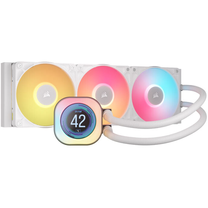 Corsair iCUE LINK Titan 360 RX LCD RGB Komplett-Wasserkühlung - 360 mm, weiß