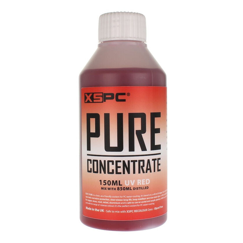 XSPC Pure Kühlmittelkonzentrat, 150 ml - rot, UV