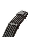 CableMod C-Series Pro ModMesh 12V-2x6-Kabel, Sleeved, 16-Pin zu 2x 8-Pin, für Corsair Type 4 und 3 PSUs - schwarz, 60cm