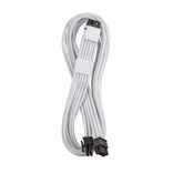CableMod C-Series Pro ModMesh 12V-2x6-Kabel, Sleeved, 16-Pin zu 2x 8-Pin, für Corsair Type 4 und 3 PSUs - weiß, 60cm