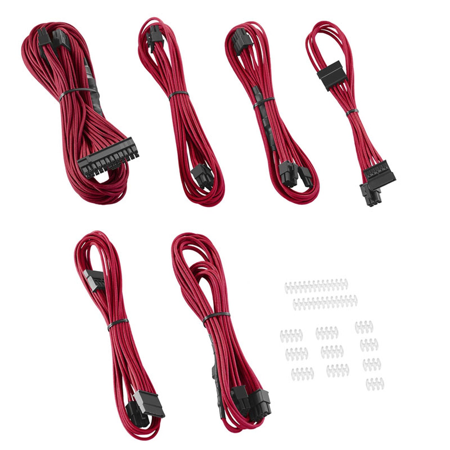 CableMod C-Series Rmi, RMx ModFlex Essentials Cable Kit - rot