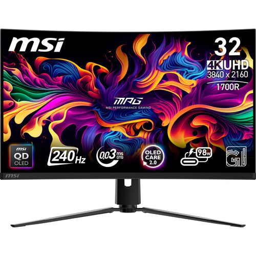 MSI MPG 321CURXDE QD-OLED Computerbildschirm 80 cm (31.5") 3840 x 2160 Pixel 4K Ultra HD Schwarz