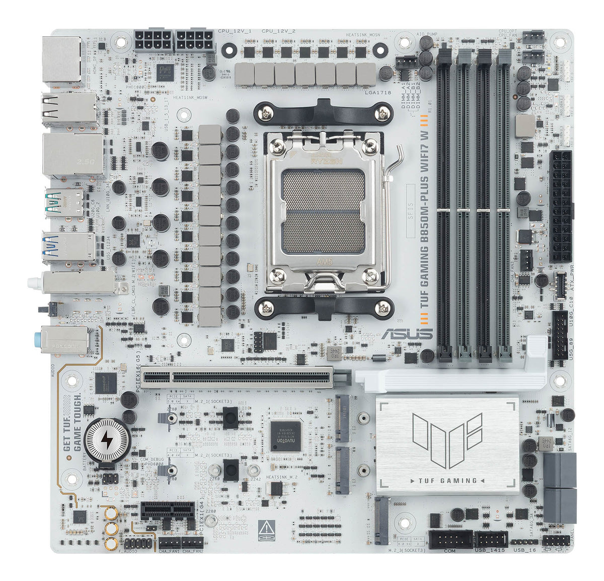 ASUS TUF GAMING B850M-PLUS WIFI7 W AMD B850 Sockel AM5 micro ATX