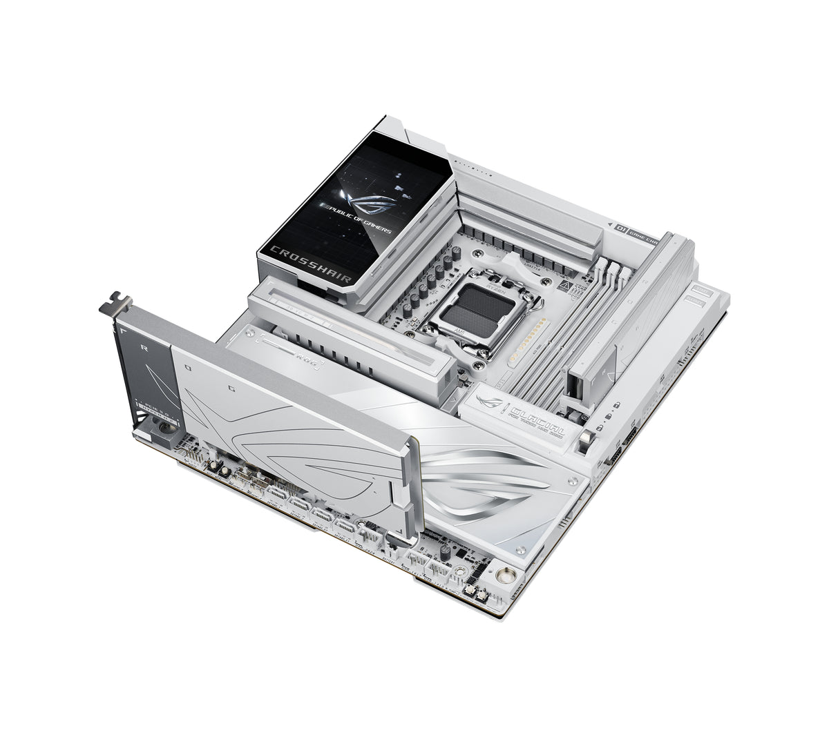 ASUS ROG CROSSHAIR X870E GLACIAL AMD X870E Sockel AM5 Erweitertes ATX