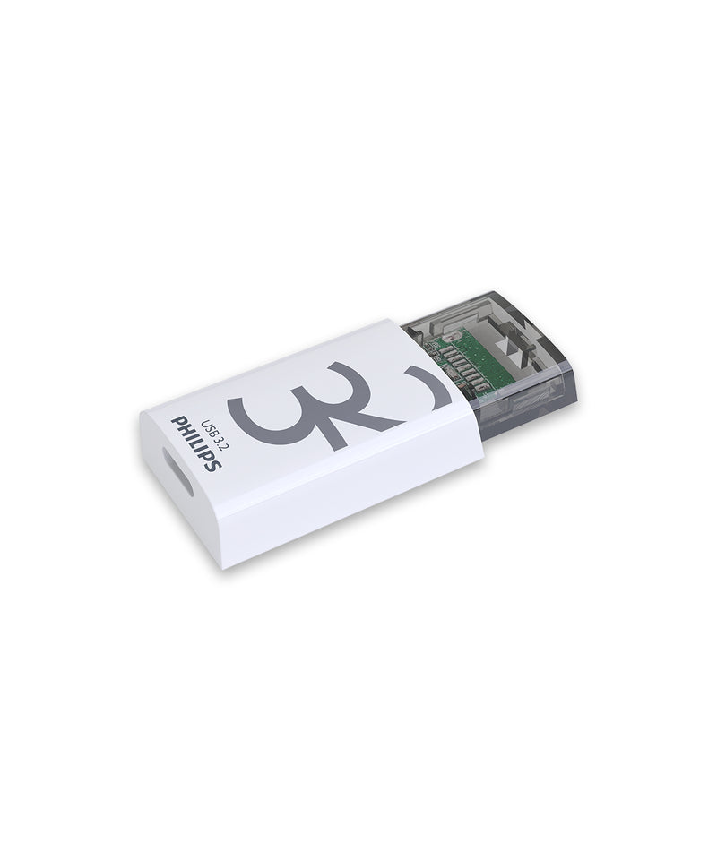 Philips Click USB-Stick 32 GB USB Typ-C 3.2 Gen 1 (3.1 Gen 1) Transparent, Weiß