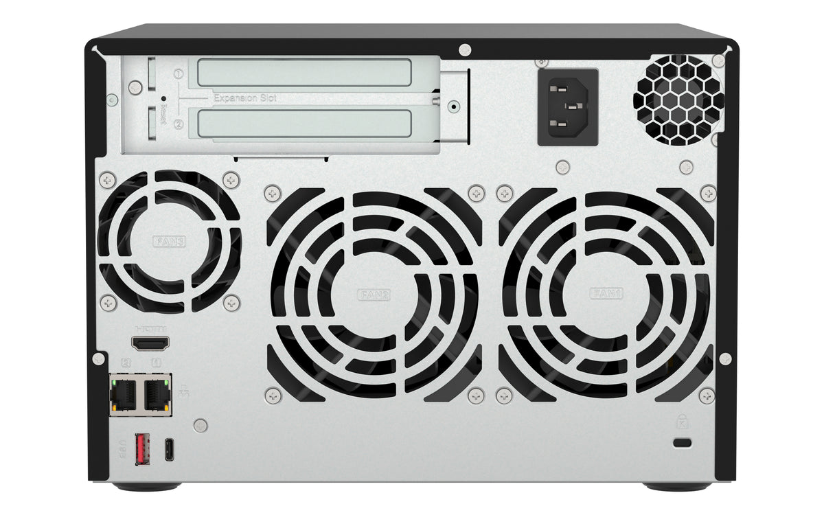 QNAP QVP-63B NAS & Serveur de stockage Tour Intel® Core™ i3 16 Go DDR4 0 To Noir