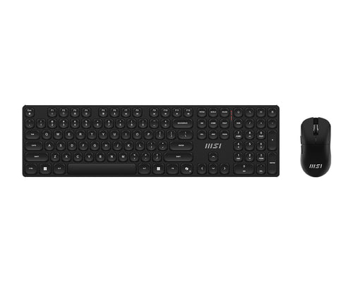 MSI FORGE K210 WIRELESS COMBO Tastatur Maus enthalten Heimbüro USB Schwarz