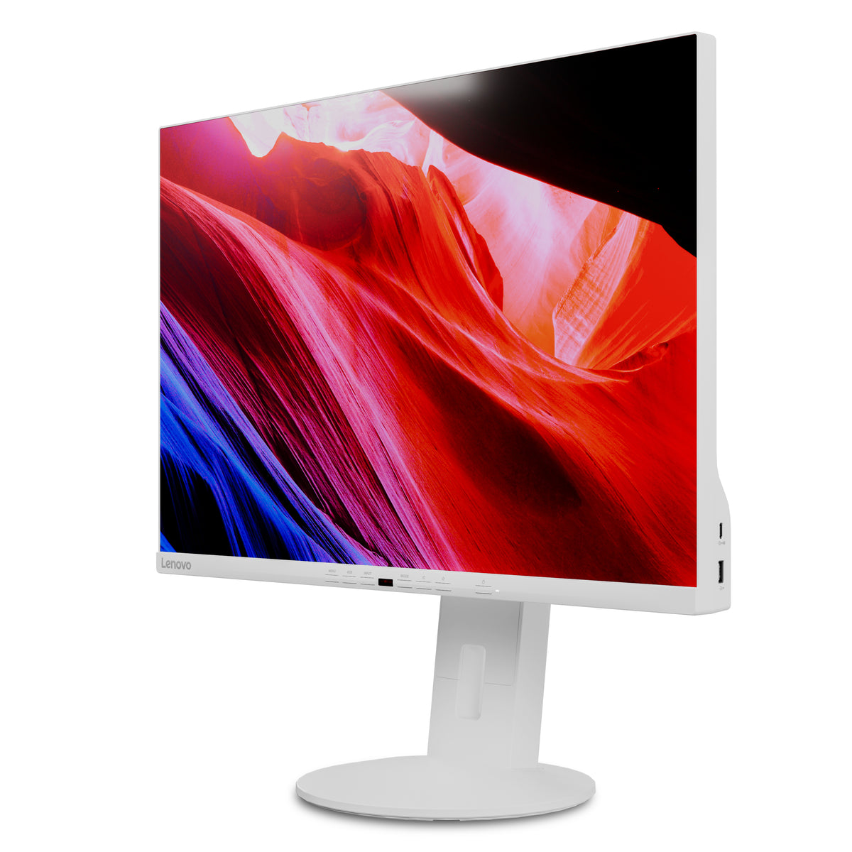 Lenovo C24d-20 Computerbildschirm 61 cm (24") 1920 x 1200 Pixel Full HD LED Grau, Weiß