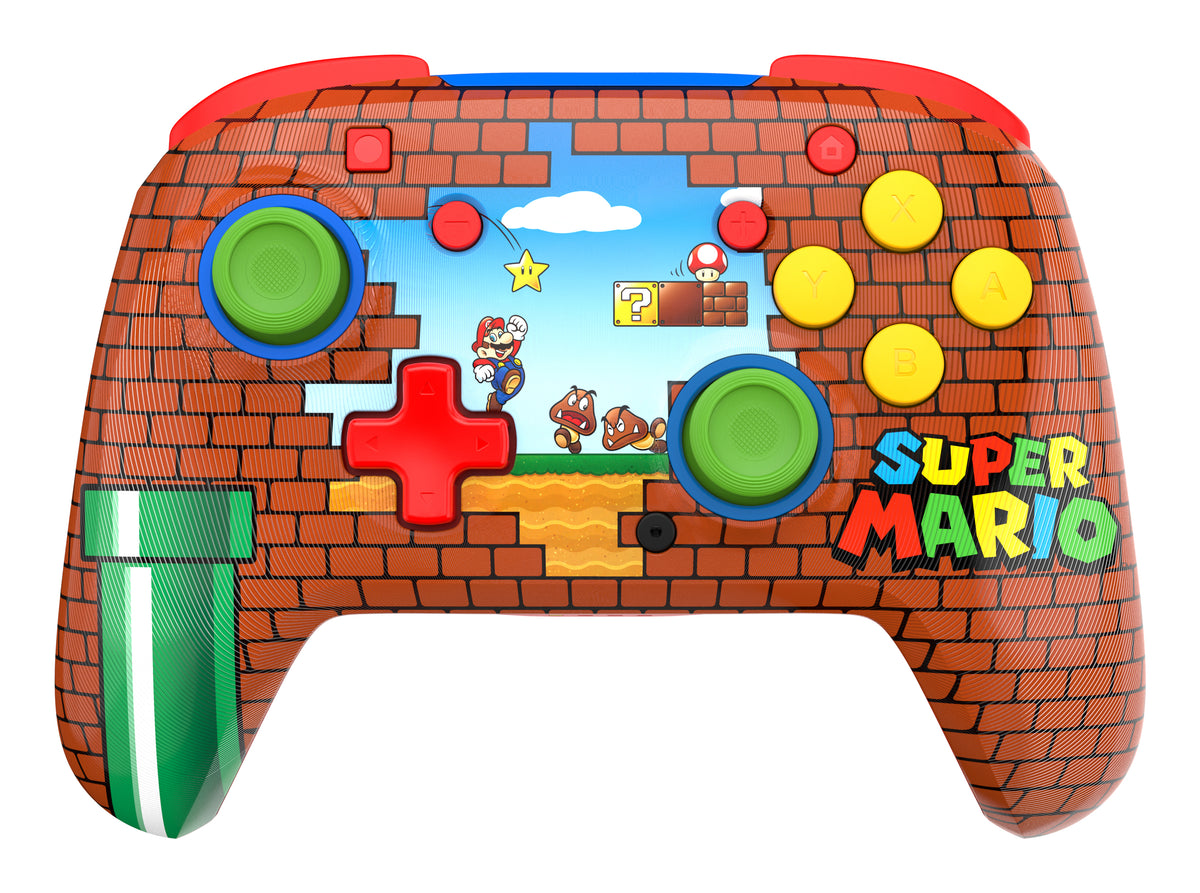 Turtle Beach Rematch Wireless Controller: Mario Bricks Reveal – Officially Licensed by Nintendo for Nintendo Switch 2 and 1 - C Button not available