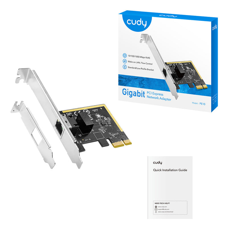 Cudy PE10 Netzwerkkarte Eingebaut Ethernet 1000 Mbit/s