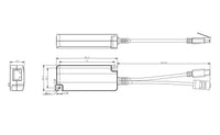 Microconnect MC-POESPLITTER-CW Netzwerksplitter Power over Ethernet (PoE) Weiß