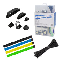 LogiLink KAB0084 Kabel-Organizer Universal Kabelklemme Mehrfarbig 128 Stück(e)